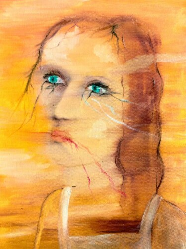 绘画 标题为“La Folie” 由Nicole Bachelard, 原创艺术品, 油 安装在木质担架架上
