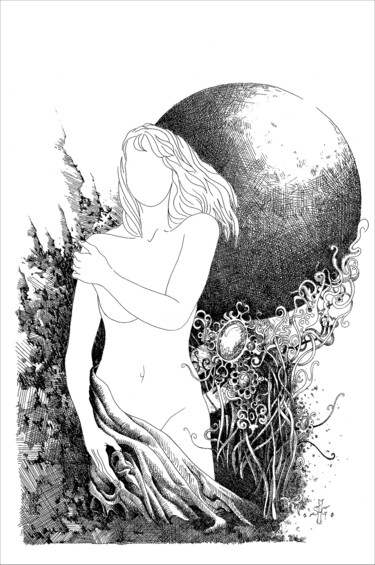 제목이 "et l'aube là-bas et…"인 미술작품 Gantes Stéphane로, 원작, 에칭
