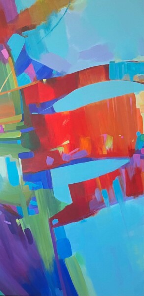 "A Slow Collapse" başlıklı Tablo Hunter Jay tarafından, Orijinal sanat, Akrilik Ahşap Sedye çerçevesi üzerine monte edilmiş