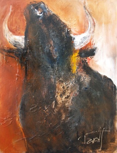 「Mugido」というタイトルの絵画 Brigitte Tarrats (Tarrats)によって, オリジナルのアートワーク, アクリル