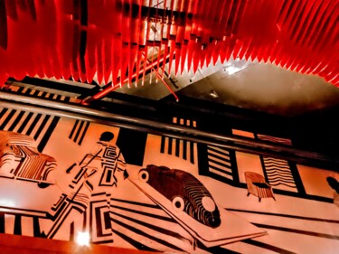 Φωτογραφία με τίτλο "Wall artwork in bla…" από Avik Chakravorty, Αυθεντικά έργα τέχνης, Ψηφιακή φωτογραφία