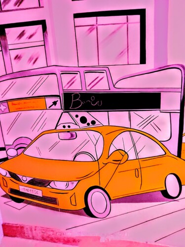 摄影 标题为“A pizza delivery ve…” 由Avik Chakravorty, 原创艺术品, 数码摄影