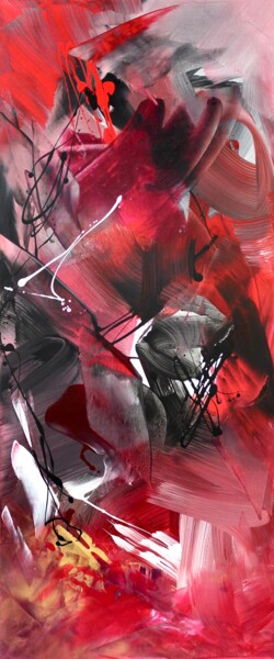 Painting titled "Pulse Through The H…" by Paresh Nrshinga F R S A, Original Artwork, Acrylic Mounted on Wood Stretcher frame