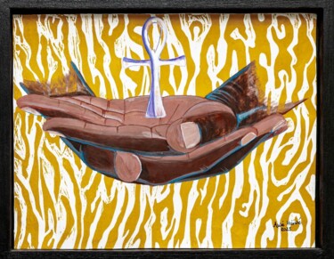Pittura intitolato "Vie" da Awe Haiwe, Opera d'arte originale, Acrilico Montato su Telaio per barella in legno
