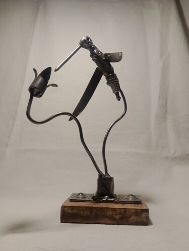 제목이 "colibri"인 조형물 Cristian Bustos로, 원작, 금속