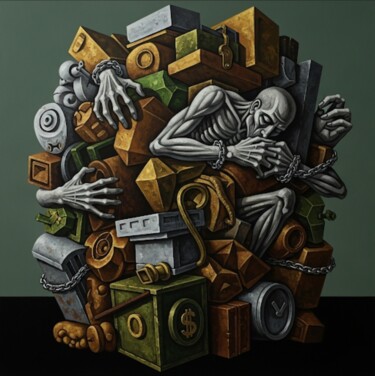 数字艺术 标题为“The Burden of Greed…” 由Maytyrisat Artemis, 原创艺术品, 数字油画