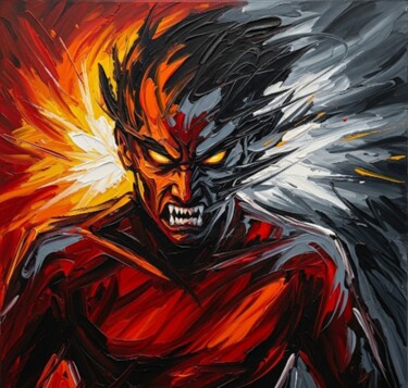 数字艺术 标题为“The Burden Of Anger…” 由Maytyrisat Artemis, 原创艺术品, 数字油画