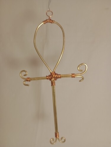 "Cruz Egipcia Artesa…" başlıklı Heykel Cristian Bustos tarafından, Orijinal sanat, Bronz