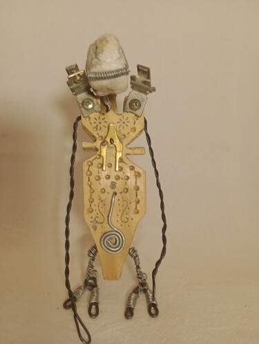 Sculpture intitulée ""El Guardián Ancest…" par Cristian Bustos, Œuvre d'art originale, Bois