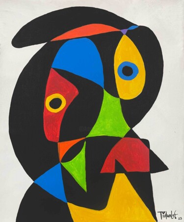 绘画 标题为“Retrato de colores…” 由Enrique Pichardo, 原创艺术品, 丙烯