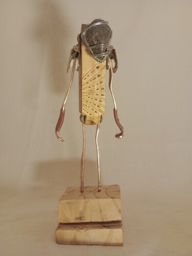 Sculpture intitulée ""El Guardián Ancest…" par Cristian Bustos, Œuvre d'art originale, Bois