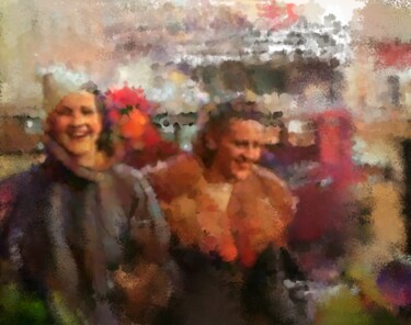 Digitale Kunst getiteld "Friends" door Russell Newell, Origineel Kunstwerk, 2D Digital Work