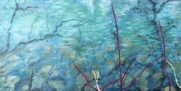 绘画 标题为“Le marais de l'Enfer” 由Camille Rouschmeyer, 原创艺术品, 丙烯 安装在木质担架架上