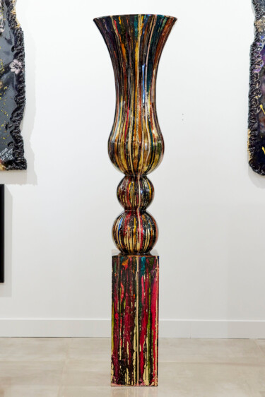 "Abstract Vase" başlıklı Heykel Ghost Art tarafından, Orijinal sanat, Döküm