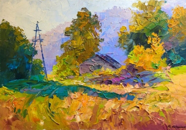 "Golden Mornin" başlıklı Tablo Boris Serdyuk tarafından, Orijinal sanat, Petrol Ahşap Sedye çerçevesi üzerine monte edilmiş