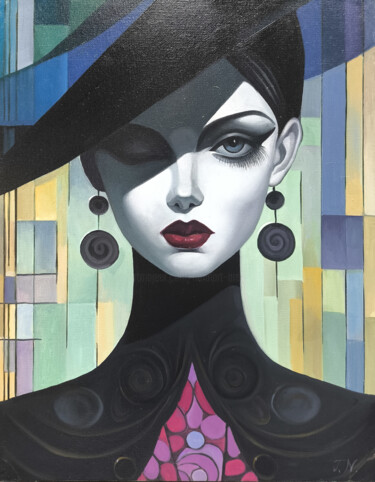 Enigmatic Elegance Картина под названием "Enigmatic Elegance" - Sergey Miqayelya, Подлинное произведение искусства, Масло Установлен на Деревян…