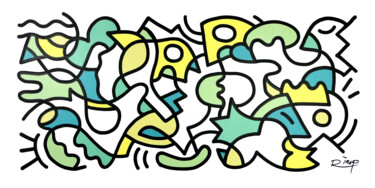 Peinture intitulée "Keep Cool" par Rimp, Œuvre d'art originale, Acrylique Monté sur Châssis en bois