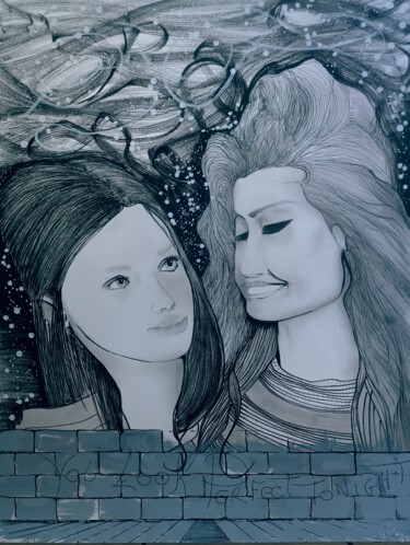 Disegno intitolato "PERFECT" da Jeffos, Opera d'arte originale, Matita