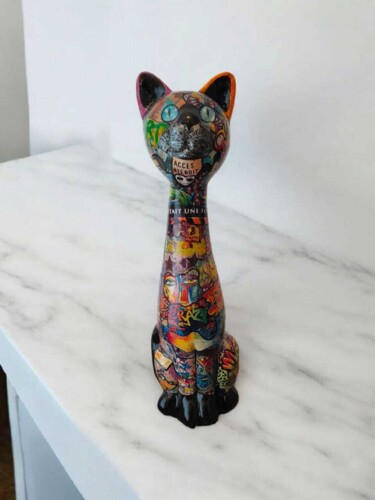 "Crazy" başlıklı Heykel Siberil Rey tarafından, Orijinal sanat, Rezine
