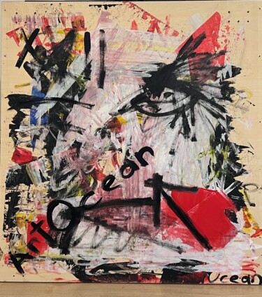 Peinture intitulée "The CAT by ArtOcean" par Artocean, Œuvre d'art originale, Acrylique