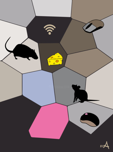 数字艺术 标题为“Mice trap. Mice, ch…” 由Oksana Budnichenko, 原创艺术品, 2D数字工作