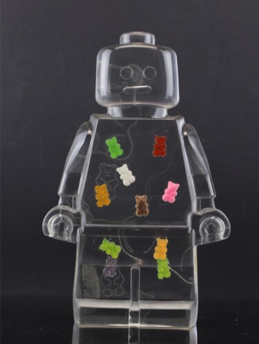 Escultura intitulada "Roboclusion oursons" por Vincent Sabatier (VerSus), Obras de arte originais, Moldagem