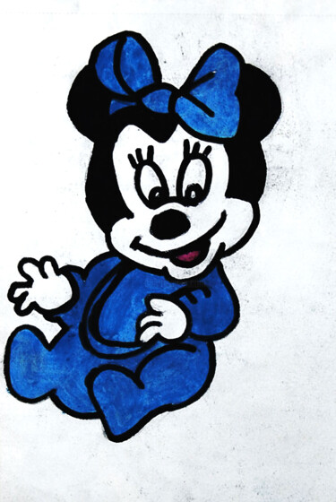 绘画 标题为“Baby mickey” 由José Espiguinha, 原创艺术品, 水粉