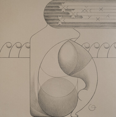 Painting titled "Graphics 17" by Tetiana Gryshchenko, Original Artwork, Graphite