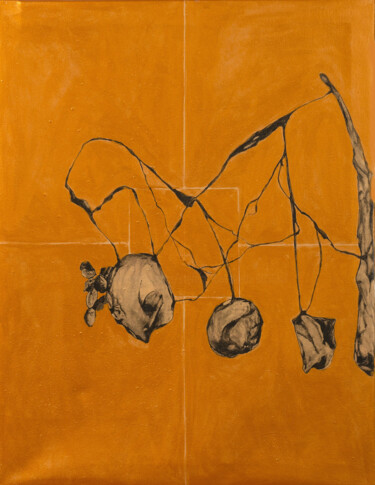 「Reperti」というタイトルの絵画 Stefano Boschettiによって, オリジナルのアートワーク, アクリル ウッドストレッチャーフレームにマウント