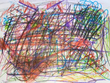 Tekening getiteld "Colour 549" door Hunter Adams John, Origineel Kunstwerk, Potlood