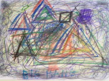 Tekening getiteld "A Thousand Triangle…" door Hunter Adams John, Origineel Kunstwerk, Potlood