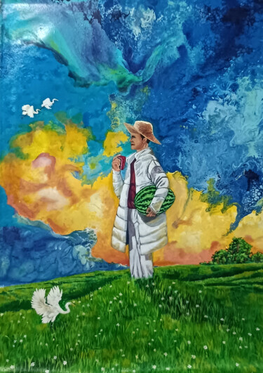Festín de los Cielos 绘画 标题为“Festín de los Cielos” 由Anel Saenz, 原创艺术品, 丙烯