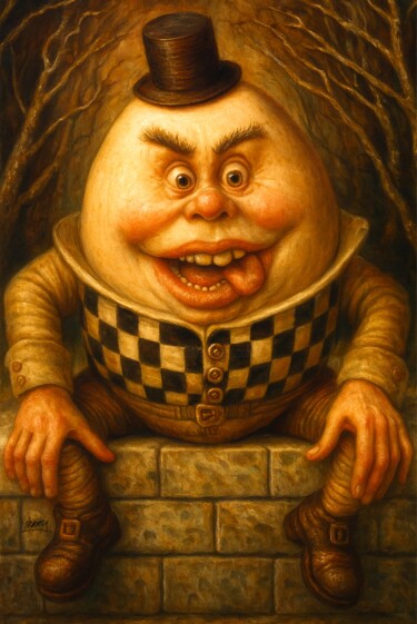 "Humpty Dumpty (sat…" başlıklı Tablo Spencer Derry tarafından, Orijinal sanat, AI tarafından oluşturulan görüntü