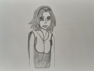 Tekening getiteld "Anime" door Alexandra Corina Irimia, Origineel Kunstwerk, Potlood