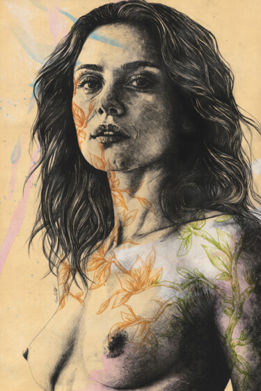 Tekening getiteld "Perfect Pitch" door Marco Paludet, Origineel Kunstwerk, Potlood