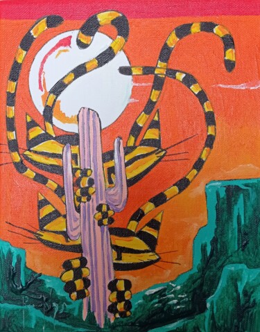 Schilderij getiteld "Suite Chalton" door Jsroosenys, Origineel Kunstwerk, Acryl Gemonteerd op Frame voor houten brancard