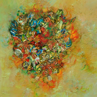 Schilderij getiteld "Life In The Undergr…" door Victoria Horkan, Origineel Kunstwerk, Olie