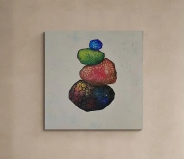 Painting titled "Pyramid of Being" by Nadezhda Opekunova (Lillas Art), Original Artwork, Acrylic