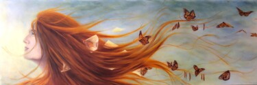 Pintura intitulada "Forgotten Memories" por Elise Acosta, Obras de arte originais, Óleo Montado em Armação em madeira