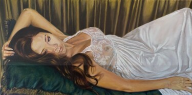 "Repose" başlıklı Tablo Elise Acosta tarafından, Orijinal sanat, Petrol Ahşap Sedye çerçevesi üzerine monte edilmiş
