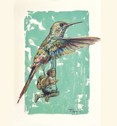 绘画 标题为““Sueños y naturalez…” 由Rafa Padilla, 原创艺术品, 丙烯