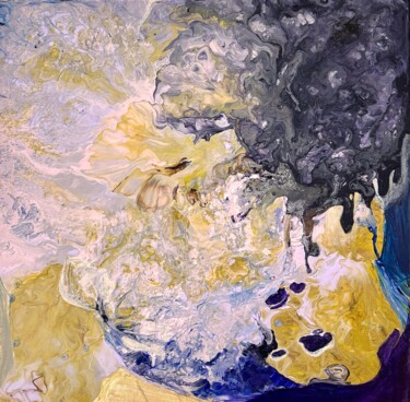 「Mirror Jade Forest」というタイトルの絵画 Muによって, オリジナルのアートワーク, オイル