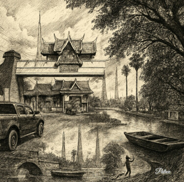 "Gateway Reflections…" başlıklı Baskıresim Patrick John Bennett (Patrice) tarafından, Orijinal sanat, Dijital Fotoğrafçılık