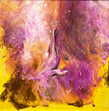 Painting titled "Cosmos" by Mu, Original Artwork, Oil