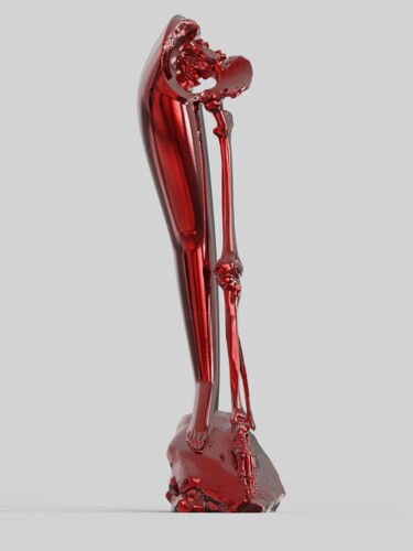 Escultura intitulada "Techno-Existential…" por Fengyong Chen, Obras de arte originais, Moldagem