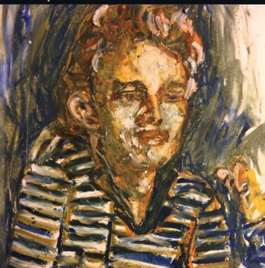 Desenho intitulada "James Dean" por Guillaume Grenier-Fontaine, Obras de arte originais, Pastel