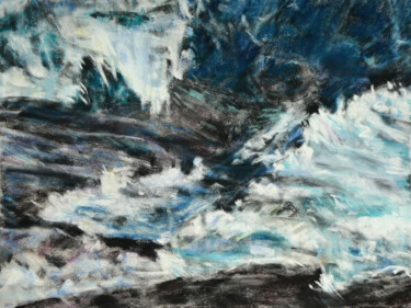 Painting titled "Moving Element 1" by Gabriele Kübler-Mohr, Original Artwork, Pastel