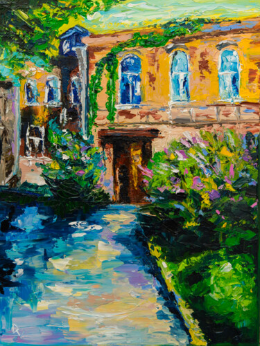 Moscow Courtyard "Moscow Courtyard" başlıklı Tablo Vladyslav Durniev tarafından, Orijinal sanat, Petrol Ahşap Sedye çerçevesi üzerine monte e…
