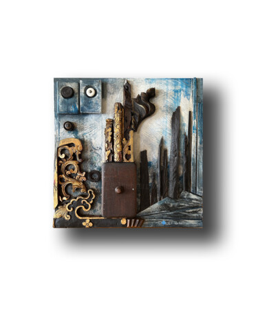 Collages titled "'Icebreaker' Sustai…" by Jeff Doud, Original Artwork, Wood Mounted on Wood Panel