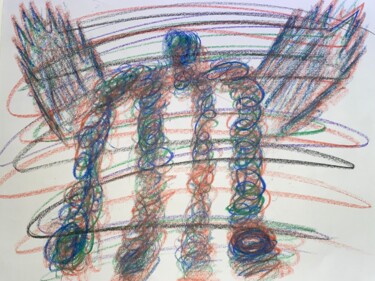 Drawing titled "Angel" by Hunter Adams John, Original Artwork, Pencil